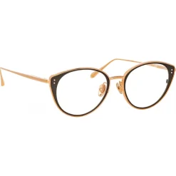 Linda Farrow - Alba Cat Eye Optical Glasses in Rose Gold - LFL1339C3OPT - Linda Farrow Eyewear - Avvenice