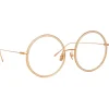 Linda Farrow - Alesia A Round Optical Glasses in Ash - LF57AC3OPT - Linda Farrow Eyewear - Avvenice