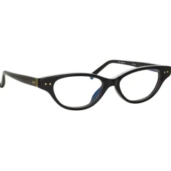 Linda Farrow - Alessandra Cat Eye Optical Glasses in Black - LFL965C6OPT - Linda Farrow Eyewear - Avvenice