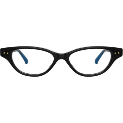 Linda Farrow - Alessandra Cat Eye Optical Glasses in Black - LFL965C6OPT - Linda Farrow Eyewear - Avvenice