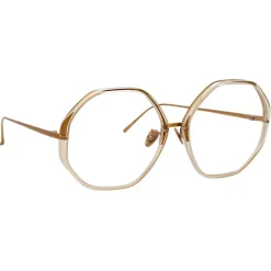 Linda Farrow - Alona Oversized Optical Glasses in Clear - LFLC901C12OPT - Linda Farrow Eyewear - Avvenice