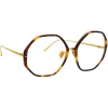 Linda Farrow - Alona Oversized Optical Glasses in Tortoiseshell - LFL901C11OPT - Linda Farrow Eyewear - Avvenice