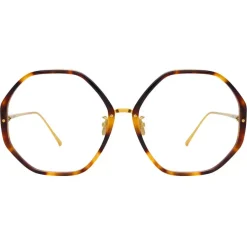 Linda Farrow - Alona Oversized Optical Glasses in Tortoiseshell - LFL901C11OPT - Linda Farrow Eyewear - Avvenice