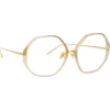 Linda Farrow - Alona Oversized Optical Glasses in Truffle - LFL901C18OPT - Linda Farrow Eyewear - Avvenice