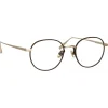 Linda Farrow - Anton Oval Optical Glasses in Light Gold Brown - LFL1230C4OPT - Linda Farrow Eyewear - Avvenice