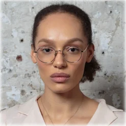 Linda Farrow - Anton Oval Optical Glasses in Rose Gold White Gold - LFL1230C2OPT - Linda Farrow Eyewear - Avvenice