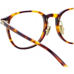 Linda Farrow - Arnold A Angular Optical Glasses in Tortoiseshell - LF63AC2OPT - Linda Farrow Eyewear - Avvenice