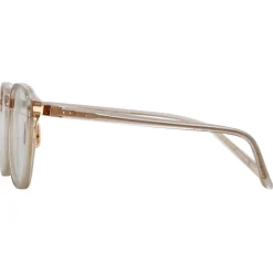 Linda Farrow - Arnold A Angular Optical Glasses in Ash - LF63AC4OPT - Linda Farrow Eyewear - Avvenice