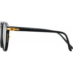 Linda Farrow - Arnold A Angular Optical Glasses in Black - LF63AC1OPT - Linda Farrow Eyewear - Avvenice