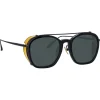 Linda Farrow - Aston Square Sunglasses in Nickel (Men’s) - LFL1359C1SUN - Linda Farrow Eyewear - Avvenice