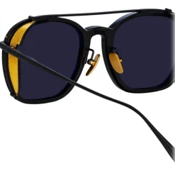 Linda Farrow - Aston Square Sunglasses in Nickel (Men’s) - LFL1359C1SUN - Linda Farrow Eyewear - Avvenice