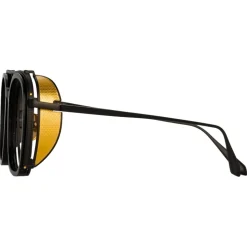 Linda Farrow - Aston Square Optical Glasses in Nickel - LFL1359C4OPT - Linda Farrow Eyewear - Avvenice