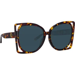 Linda Farrow - Astra Cat Eye Sunglasses in Tortoiseshell - LFL1357C2SUN - Linda Farrow Eyewear - Avvenice