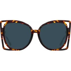 Linda Farrow - Astra Cat Eye Sunglasses in Tortoiseshell - LFL1357C2SUN - Linda Farrow Eyewear - Avvenice