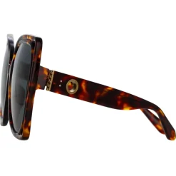 Linda Farrow - Astra Cat Eye Sunglasses in Tortoiseshell - LFL1357C2SUN - Linda Farrow Eyewear - Avvenice