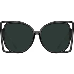 Linda Farrow - Astra Cat Eye Sunglasses in Black - LFL1357C1SUN - Linda Farrow Eyewear - Avvenice
