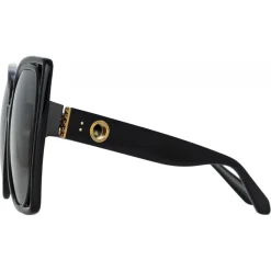 Linda Farrow - Astra Cat Eye Sunglasses in Black - LFL1357C1SUN - Linda Farrow Eyewear - Avvenice