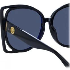 Linda Farrow - Astra Cat Eye Sunglasses in Black - LFL1357C1SUN - Linda Farrow Eyewear - Avvenice