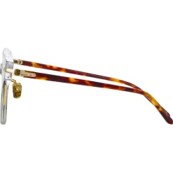 Linda Farrow - Atkins A D-Frame Sunglasses in Clear - LF42AC6SUN - Linda Farrow Eyewear - Avvenice