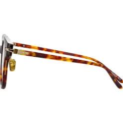 Linda Farrow - Atkins D-Frame Optical Glasses in Tortoiseshell - LF42C2OPT - Linda Farrow Eyewear - Avvenice