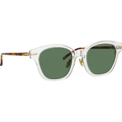 Linda Farrow - Atkins D-Frame Sunglasses in Clear - LF42C6SUN - Linda Farrow Eyewear - Avvenice