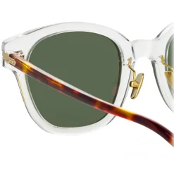 Linda Farrow - Atkins D-Frame Sunglasses in Clear - LF42C6SUN - Linda Farrow Eyewear - Avvenice