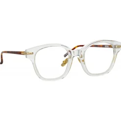 Linda Farrow - Atkins D-Frame Optical Glasses in Clear - LF42C3OPT - Linda Farrow Eyewear - Avvenice