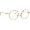 Linda Farrow - Bara Round Optical Glasses in Ash - LFL1243C5OPT - Linda Farrow Eyewear - Avvenice