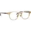 Linda Farrow - Bay A D-Frame Optical Glasses in Clear - LF25AC11OPT - Linda Farrow Eyewear - Avvenice