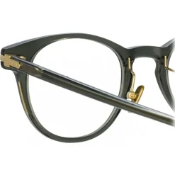 Linda Farrow - Bay D-Frame Optical Glasses in Green - LF25C12OPT - Linda Farrow Eyewear - Avvenice