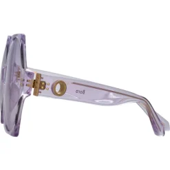 Linda Farrow - Bora Hexagon Sunglasses in Lilac - LFL1260C5SUN - Linda Farrow Eyewear - Avvenice