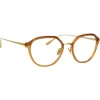 Linda Farrow - Cacao Angular Optical Glasses in Tobacco - LFL1273C3OPT - Linda Farrow Eyewear - Avvenice