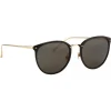Linda Farrow - Calthorpe Oval Sunglasses in Black - LFLC251C13SUN - Linda Farrow Eyewear - Avvenice