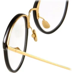 Linda Farrow - Calthorpe Oval Optical Glasses in Black (C1) - LFLC251C1OPT - Linda Farrow Eyewear - Avvenice