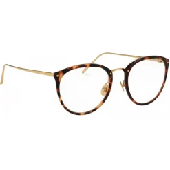 Linda Farrow - Calthorpe Oval Optical Glasses in Tortoiseshell - LFLC251C92OPT - Linda Farrow Eyewear - Avvenice