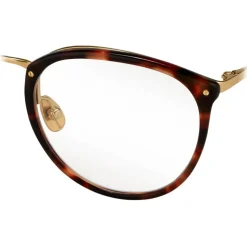 Linda Farrow - Calthorpe Oval Optical Glasses in Tortoiseshell - LFLC251C15OPT - Linda Farrow Eyewear - Avvenice