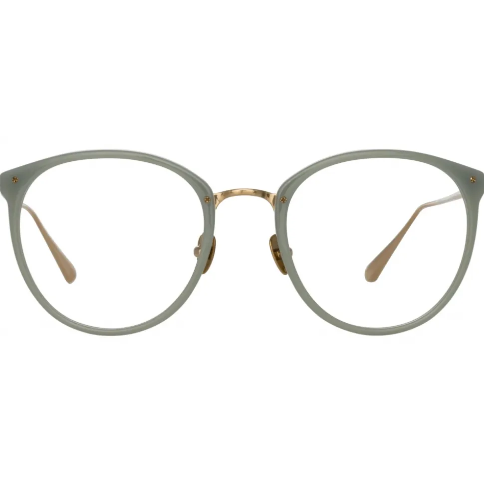 Linda Farrow - Calthorpe Oval Optical Frames in Steel - LFL251C91OPT - Linda Farrow Eyewear - Avvenice