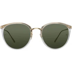 Linda Farrow - Calthorpe Oval Sunglasses in Clear - LFL251C76SUN - Linda Farrow Eyewear - Avvenice