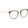 Linda Farrow - Calthorpe Oval Optical Glasses in Brown (C6) - LFLC251C6OPT - Linda Farrow Eyewear - Avvenice