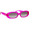 Linda Farrow - Cara Oval Sunglasses in Fuchsia - LFL1252C7SUN - Linda Farrow Eyewear - Avvenice