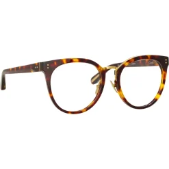 Linda Farrow - Carla Oval Optical Glasses in Tortoiseshell - LFL1327C2OPT - Linda Farrow Eyewear - Avvenice