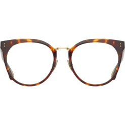 Linda Farrow - Carla Oval Optical Glasses in Tortoiseshell - LFL1327C2OPT - Linda Farrow Eyewear - Avvenice