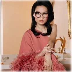 Linda Farrow - Carla Oval Optical Glasses in Tortoiseshell - LFL1327C2OPT - Linda Farrow Eyewear - Avvenice