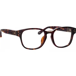 Linda Farrow - Carlos D-Frame Optical Glasses in Tortoiseshell - LFL1412C2OPT - Linda Farrow Eyewear - Avvenice