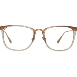 Linda Farrow - Cassin Optical D-Frame in Ash - LFL1457C6OPT - Linda Farrow Eyewear - Avvenice