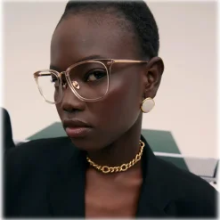 Linda Farrow - Cassin Optical D-Frame in Ash - LFL1457C6OPT - Linda Farrow Eyewear - Avvenice