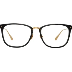 Linda Farrow - Cassin Optical D-Frame in Black - LFL1457C3OPT - Linda Farrow Eyewear - Avvenice