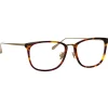 Linda Farrow - Cassin Optical D-Frame in Tortoiseshell - LFL1457C4OPT - Linda Farrow Eyewear - Avvenice