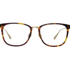 Linda Farrow - Cassin Optical D-Frame in Tortoiseshell - LFL1457C4OPT - Linda Farrow Eyewear - Avvenice