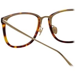 Linda Farrow - Cassin Optical D-Frame in Tortoiseshell - LFL1457C4OPT - Linda Farrow Eyewear - Avvenice